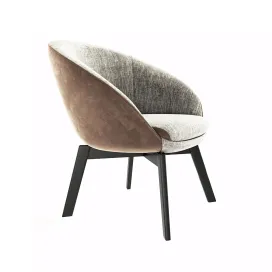 Minotti Russell Little Lounge Chair And Dining Chair